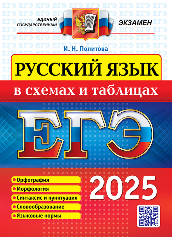 ЕГЭ 2025. Русский язык в схемах и таблицах Политова И.Н.