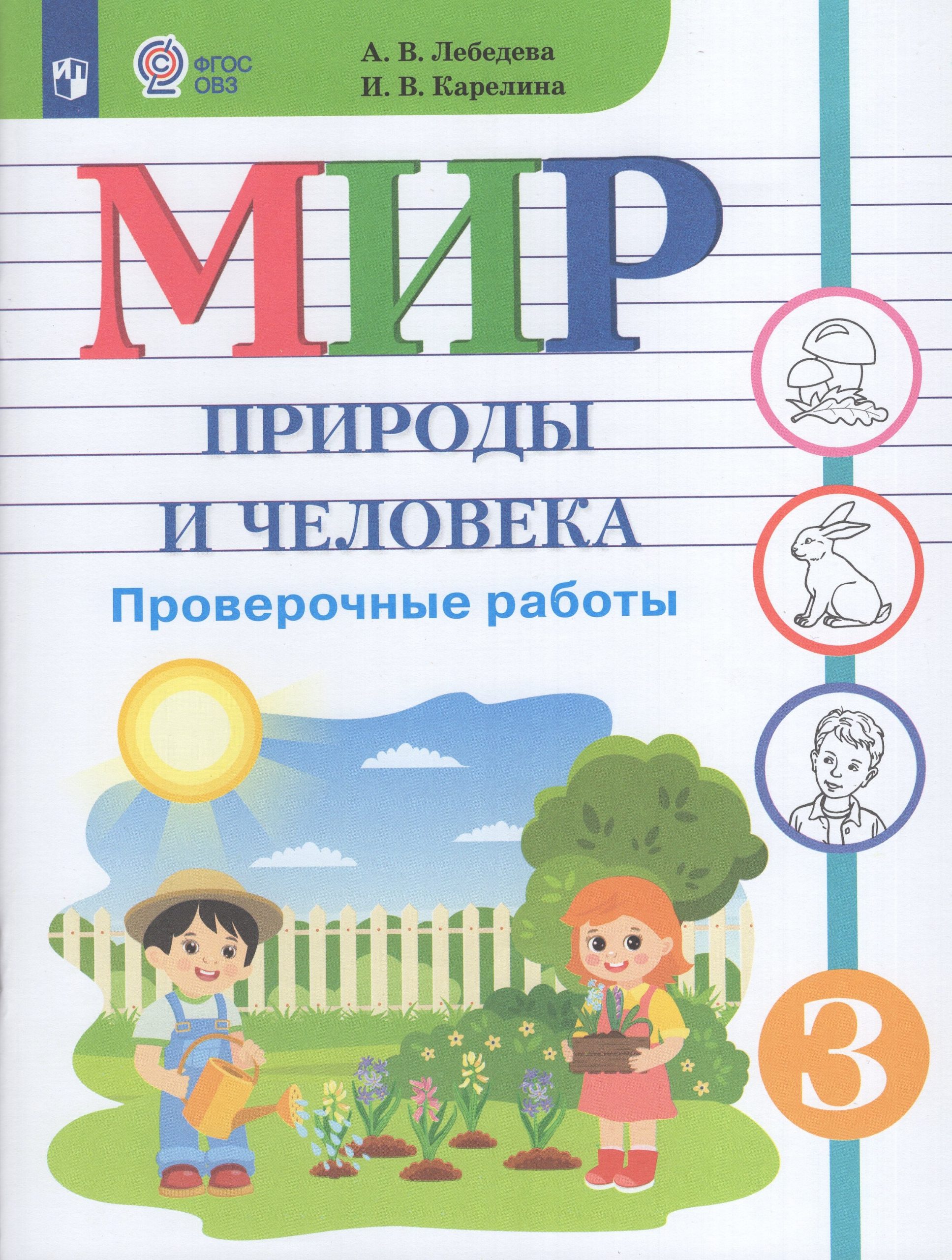 Мир природы и человека. 3 класс. Проверочные работы. Учебное пособие для общеобразовательных организаций, реализующих адаптированные основные общеобразовательные программы Лебедева А.В., Карелина И.В.